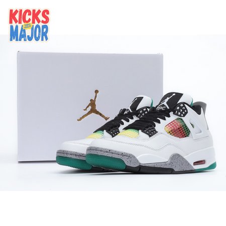 Nike Air Jordan 4 Retro Lucid Green Rasta SP36-46