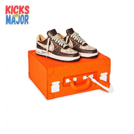 Nike Air Force 1 Low Louis Vuitton Monogram Brown Damier Azur Size 36-46