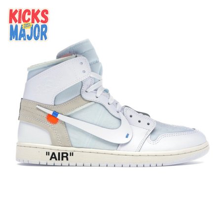 Off-White x Air Jordan 1 Retro High OG BG 'White' 2018 Size 36-47.5