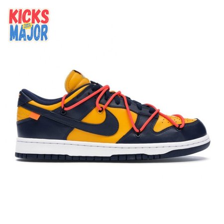 Off-White x Dunk Low 'University Gold' Size 36-46