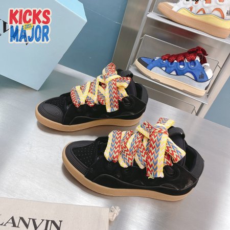 LANVIN Curb sneakers black DRA2-A2010 Size 35-45