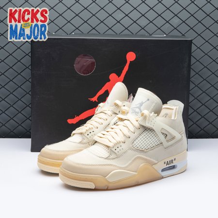 Air Jordan 4 RERO x Off-White AJ4 OW Sail 36-47.5