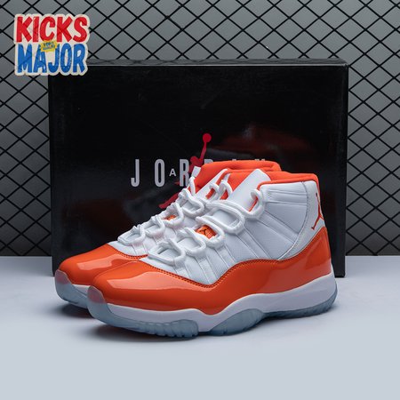 Air Jordan 11 Retro High 72-10 White Orange Size 40-48.5