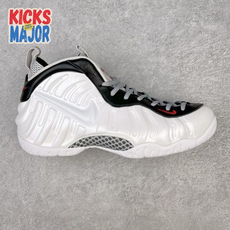 Nike Air Foamposite Pro White Black University Red 624041-103 Size 38.5-46